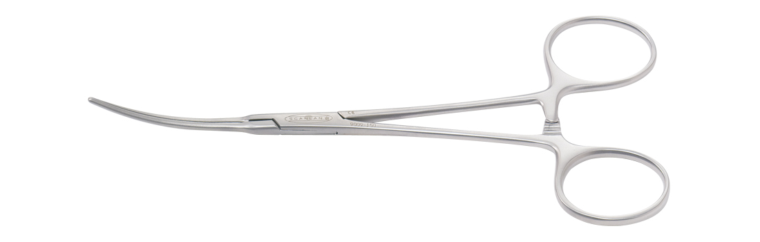 Ochsner Plaque Remover, Ring Handle, Curved Fine Tips, 6 1/8" (15.5 Cm)